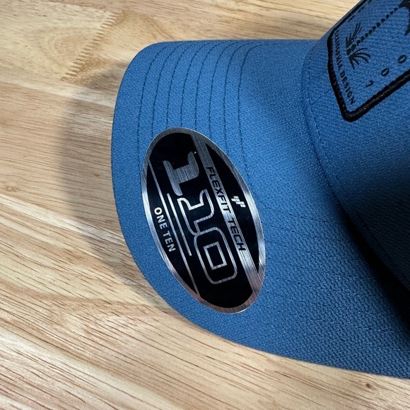 Travis Mathew Golf Flexfit Snapback Adjustable Blue Shark Sighting Palm Tree Hat - Picture 4 of 7